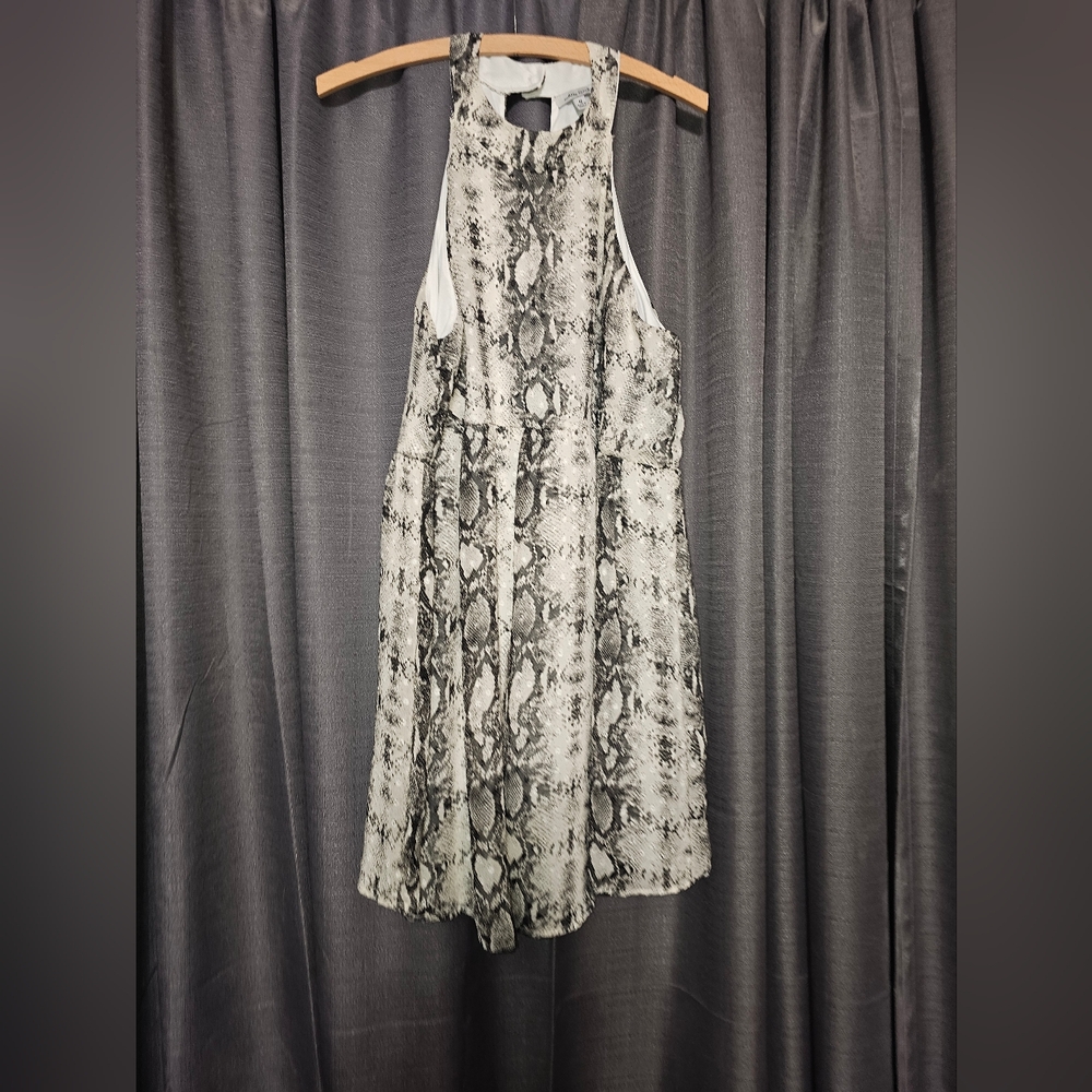 White Birch Monochrome Snakeskin Dress